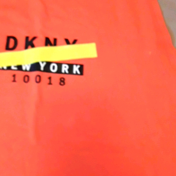 DKNY Sport Cotton Strike Out Logo Tank Top - Picture 2 of 4